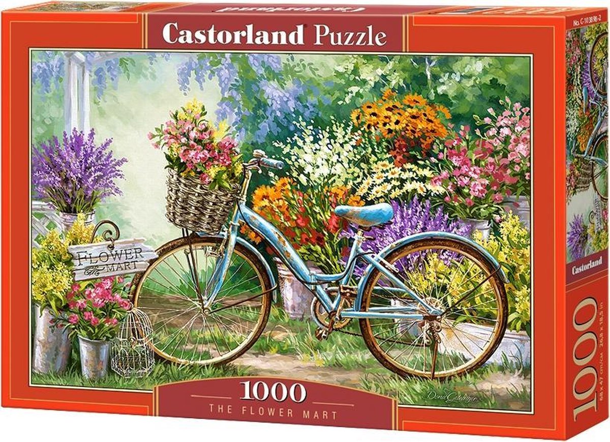 Puzzle Selecta Castorland le marché aux fleurs, 1000 pcs.