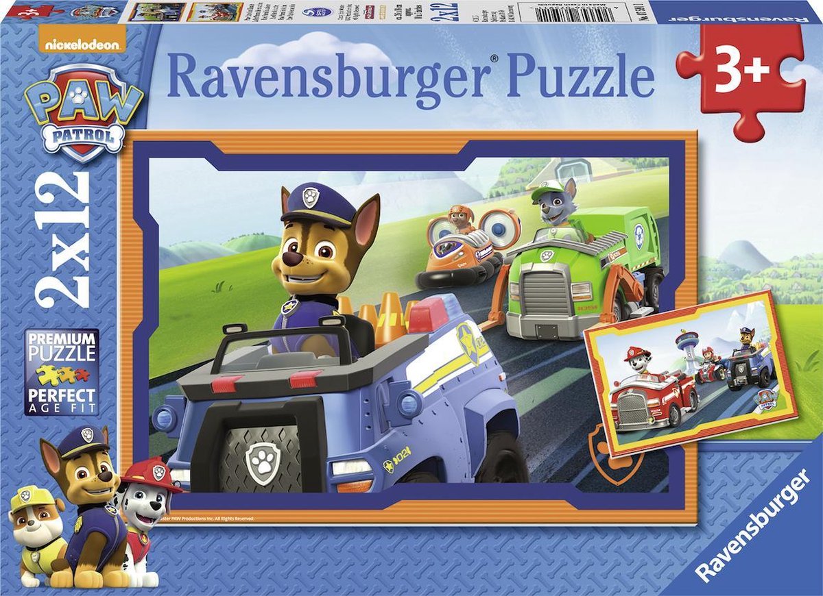Ravensburger Paw Patrol en action - 2 x 12 pièces - puzzle enfant