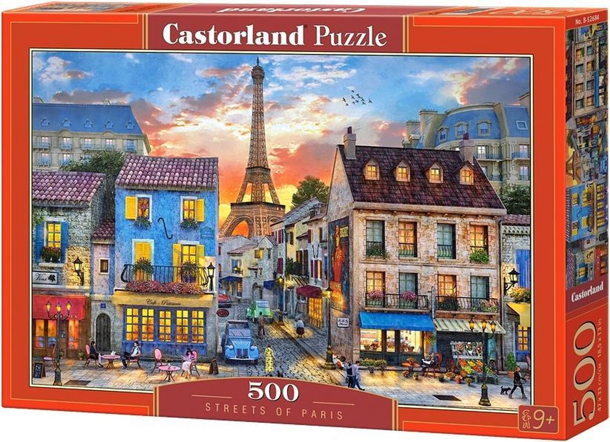 Selecta castorland puzzle rues de paris, 500 pcs.