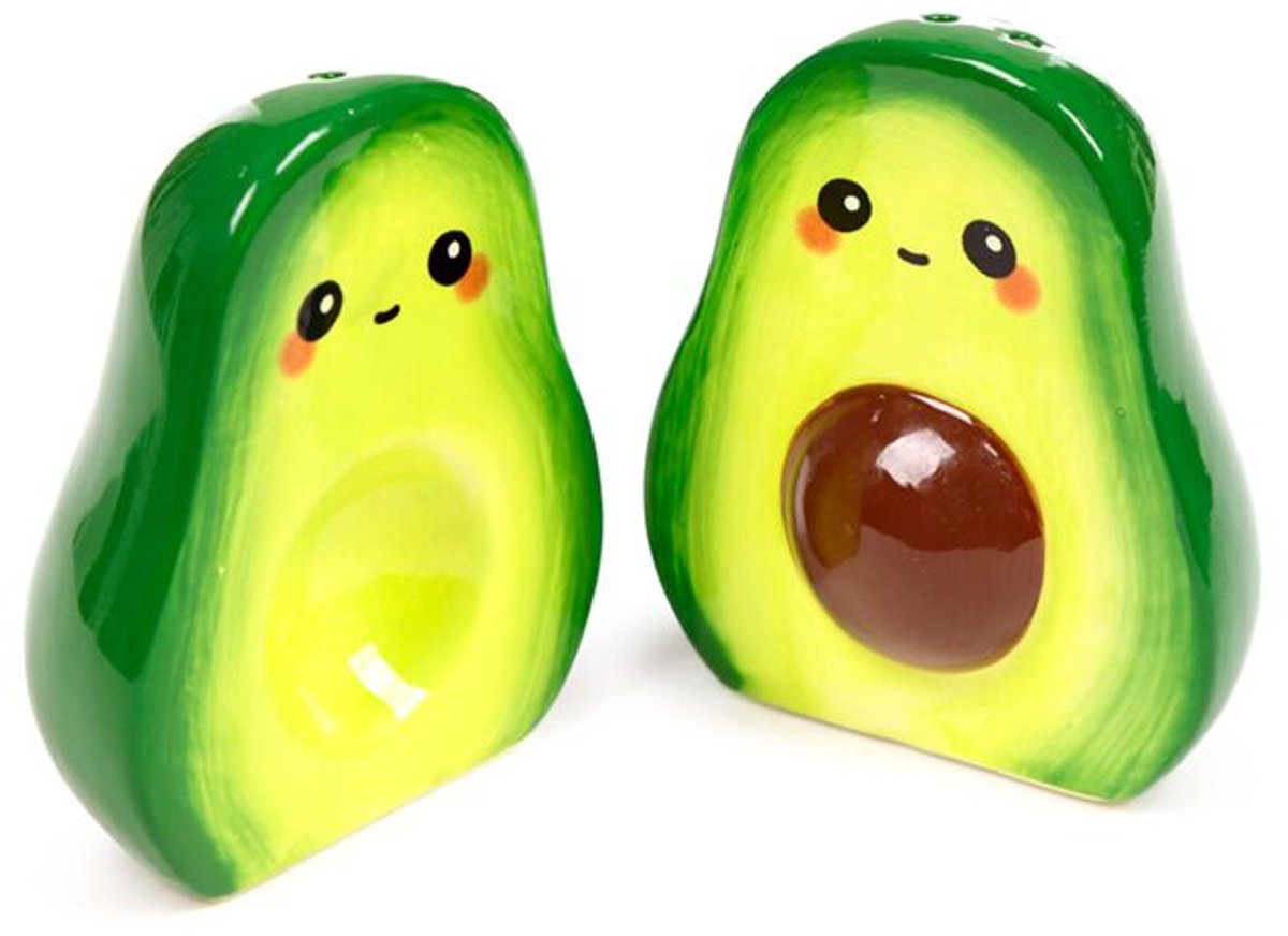 Ensemble sel et poivre Puckator avocat Ensemble sel et poivre Pedro de Avocado Foodiemals
