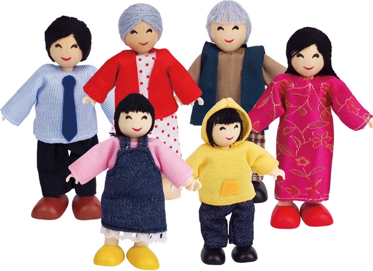 Hape maison de poupée famille asiatique