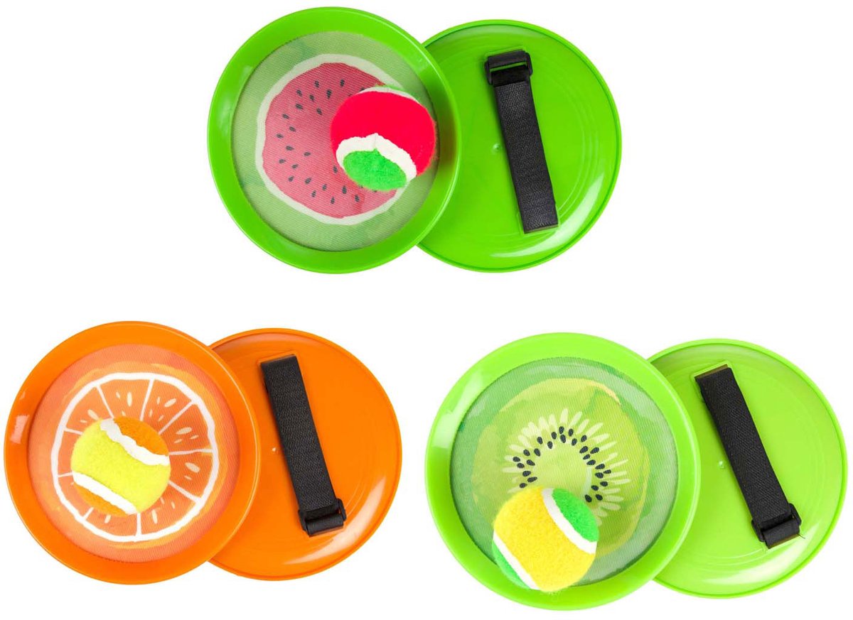 Toi-toys joue au jeu de balle, fruits, 3 pièces.