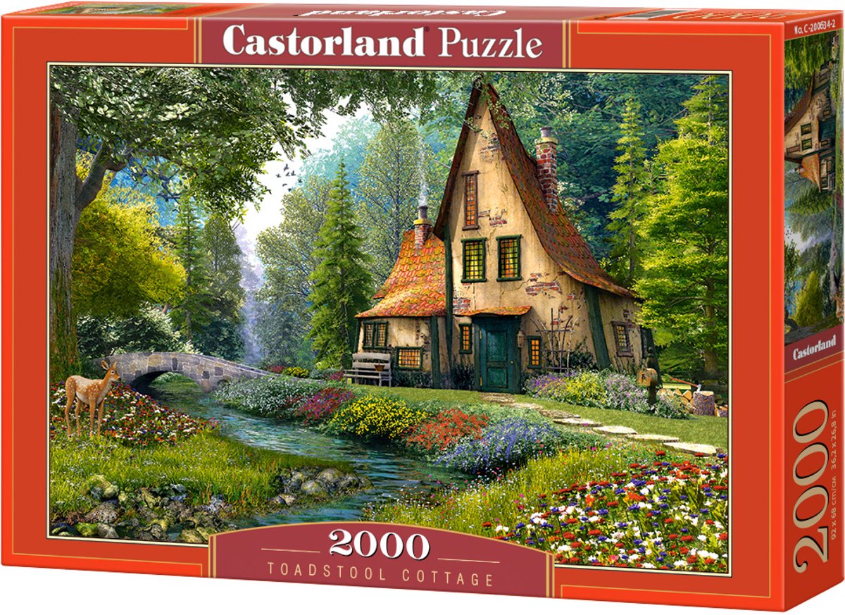 Selecta castorland puzzle toadstool cottage, 2000 pcs.