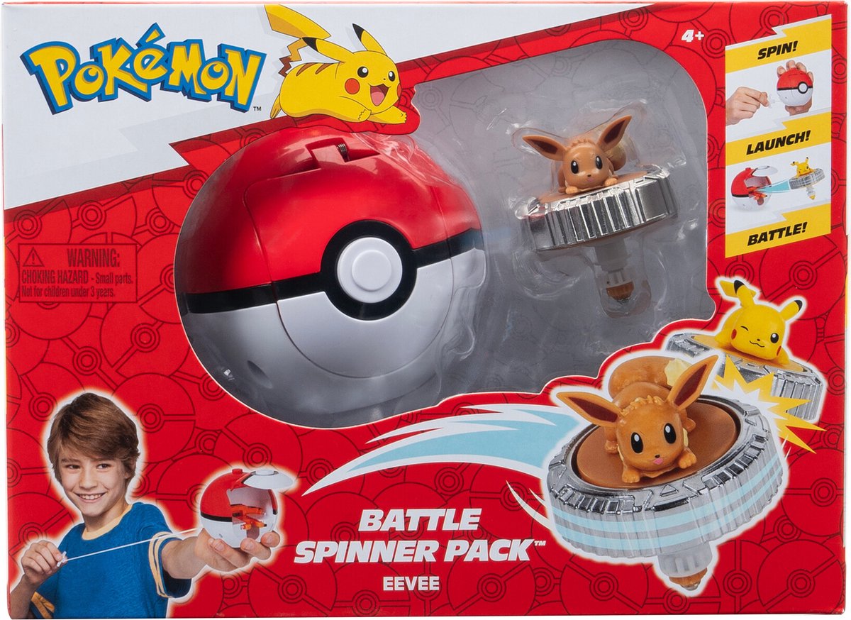 Battle spinner pack unique eevee poke ball | 3 pièces