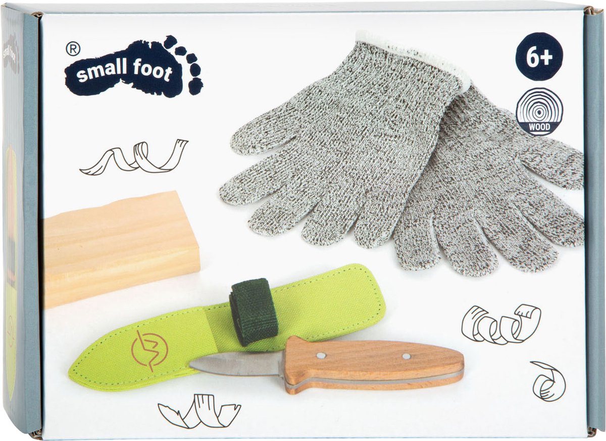 Small foot - coffret découverte sculpture et édition sur bois, 5 pcs.