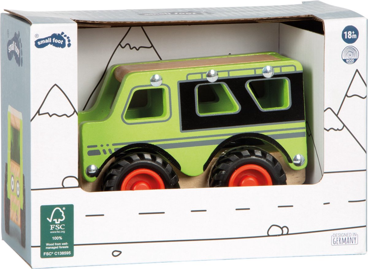 Small foot - jeep tout terrain en bois vert