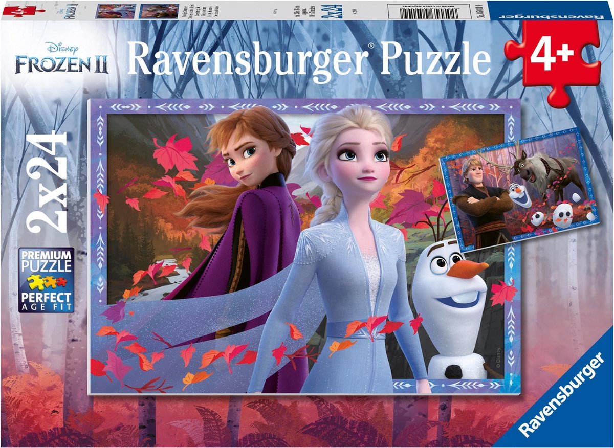 Ravensburger puzzle disney congelé 2 - 2x24 pièces - puzzle enfant