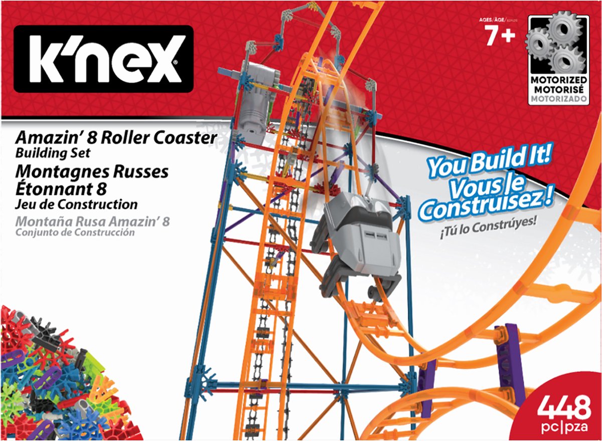 K'nex amazin' 8 montagnes russes ensemble
