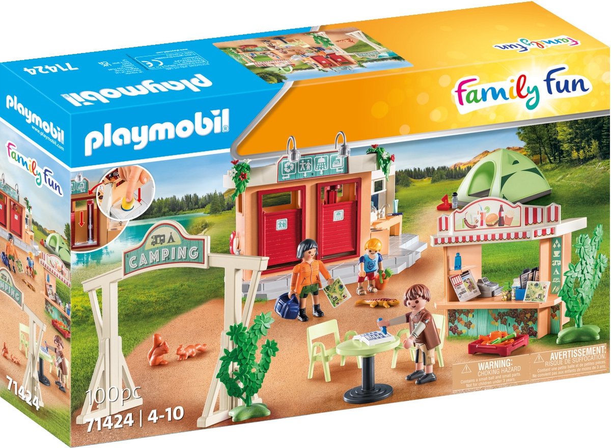 Playmobil camping amusant en famille - 71424