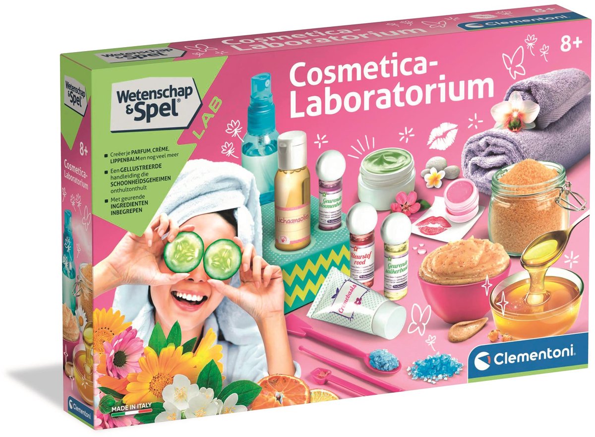 Jeu scientifique Clementoni - laboratoire cosmétique - boîte d'expérimentation - jouet à tige