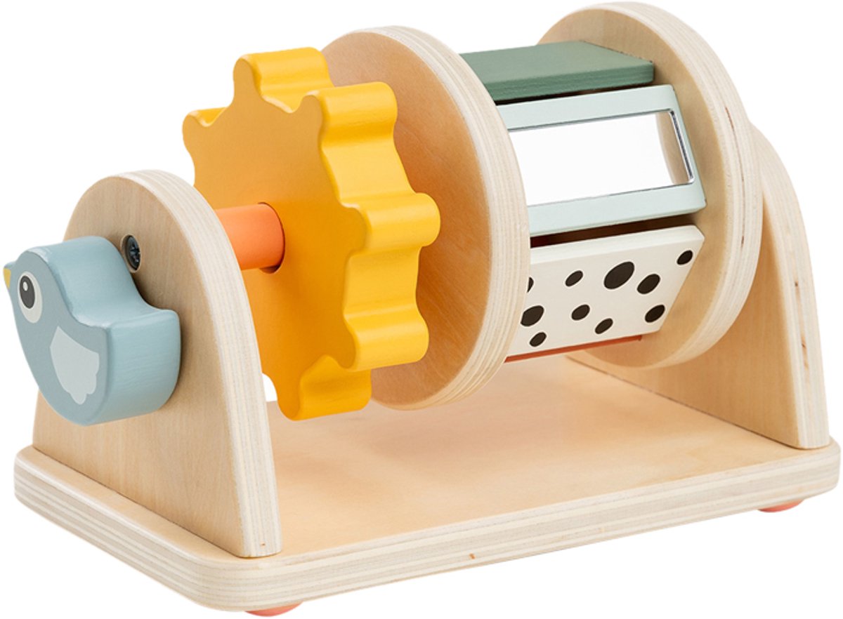 Fait par des activités de cerfs jouet en bois spinner birdee