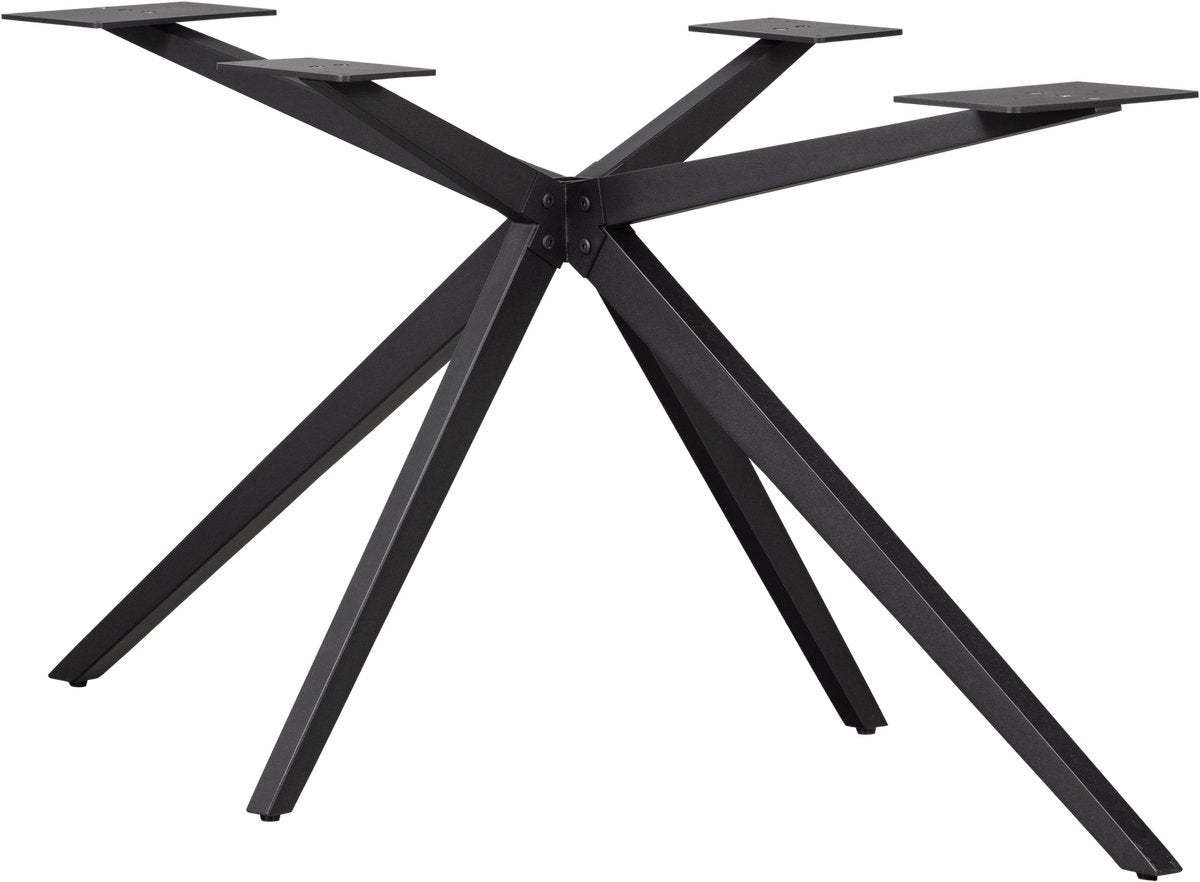 Woood holland kruispoot xl - metaal - zwart - 72x170x80