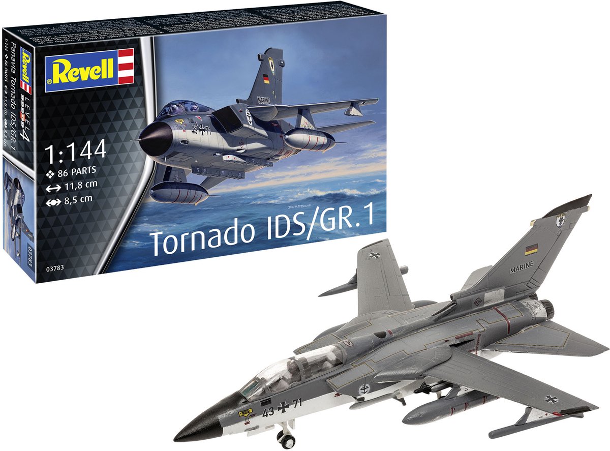 Maquette Revell - Panavia Tornado ids taille 1 1:144 - 86 pcs.
