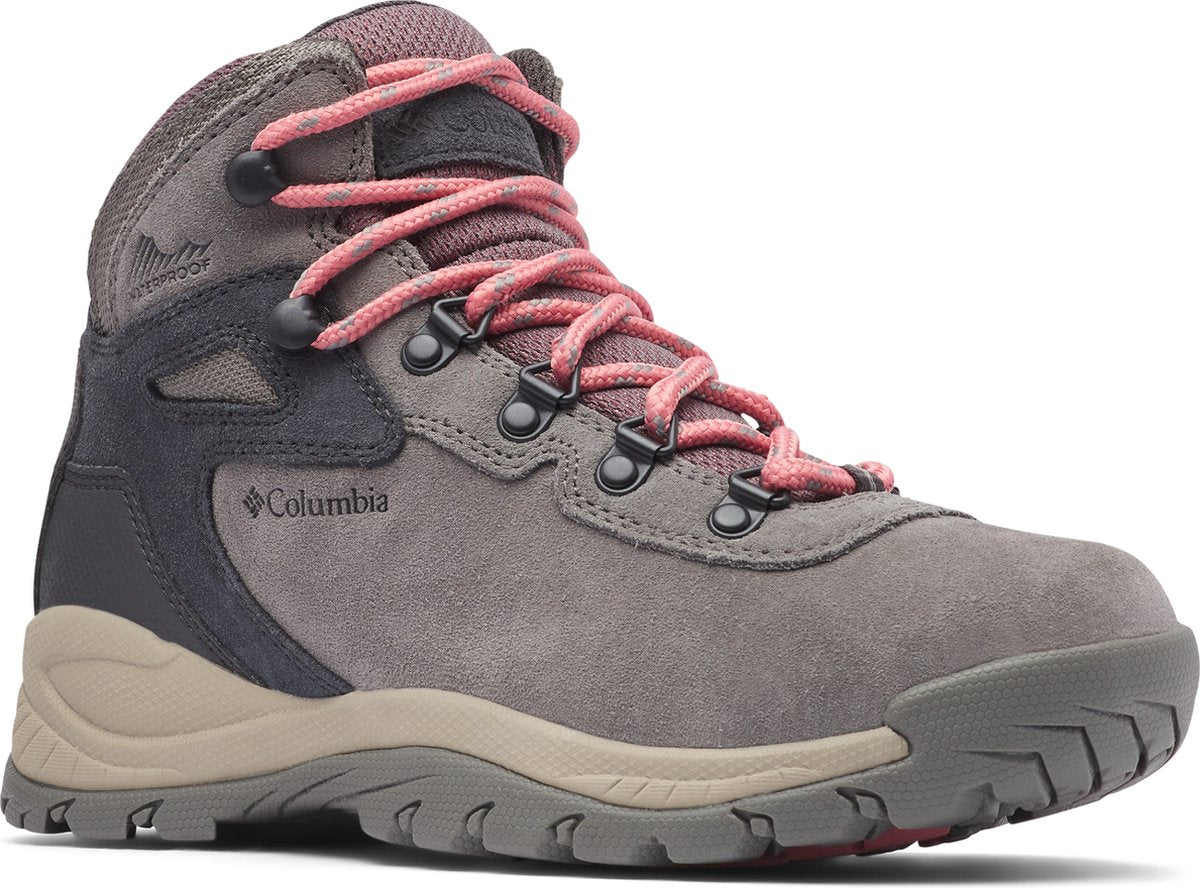Columbia chaussures de randonnée imperméables newton ridge plus amped pour femme - stratus, canyon rose