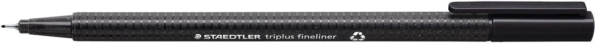 Staedtler feutre fin triplus 334 0,3mm noir | 10 pièces