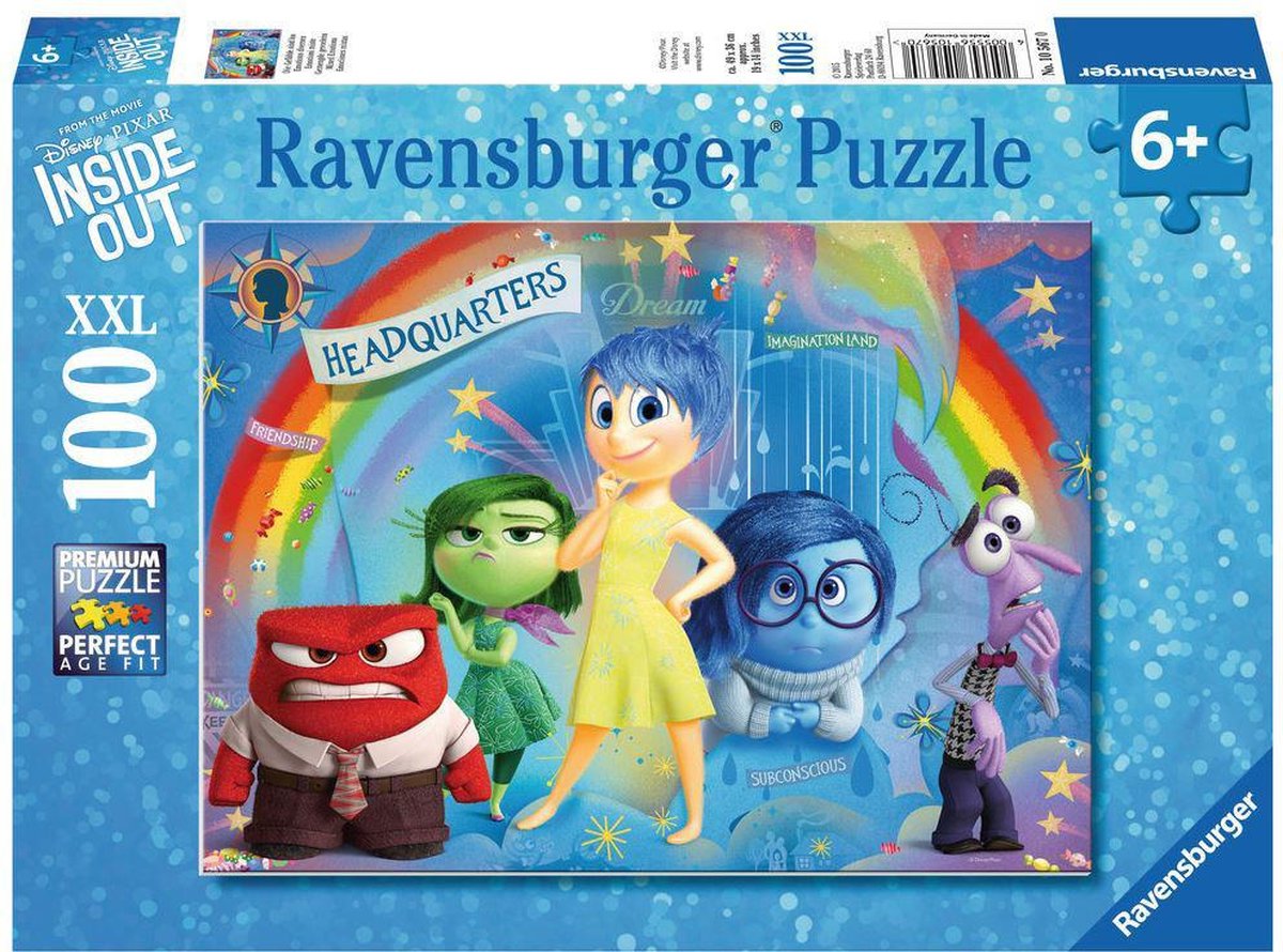 Ravensburger à l’envers ; sentiments mitigés - puzzle 100 xxl