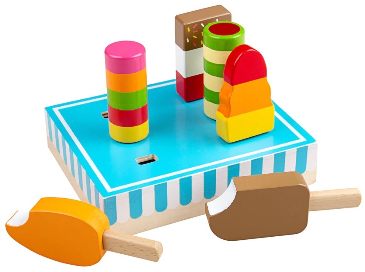Bigjigs Playets de crème glacée en bois