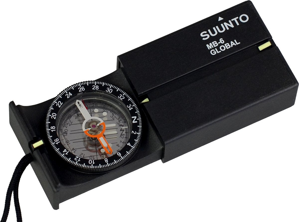 Boussole globale à miroir Suunto mb-6 - pour hémisphère nord et sud - noire