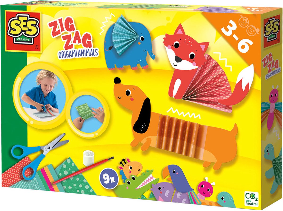Ses zig a vu des animaux d'origami