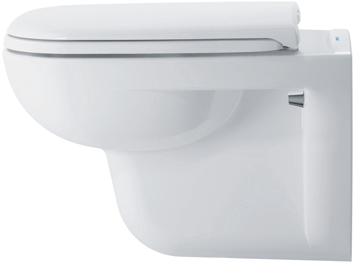 Abattant WC Duravit d-code 43,8x35,9x5cm avec fermeture amortie - plastique - blanc brillant