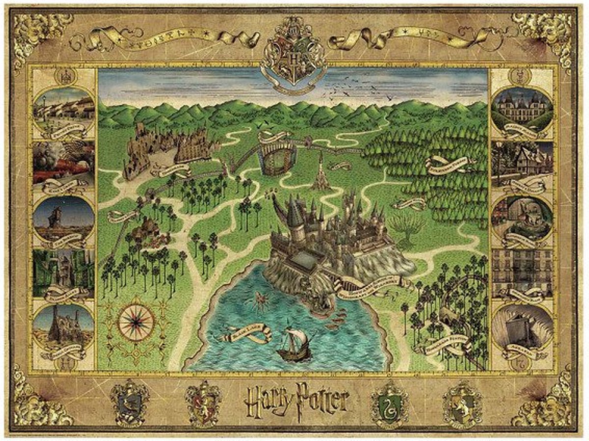 Ravensburger Harry Potter la carte de Poudlard