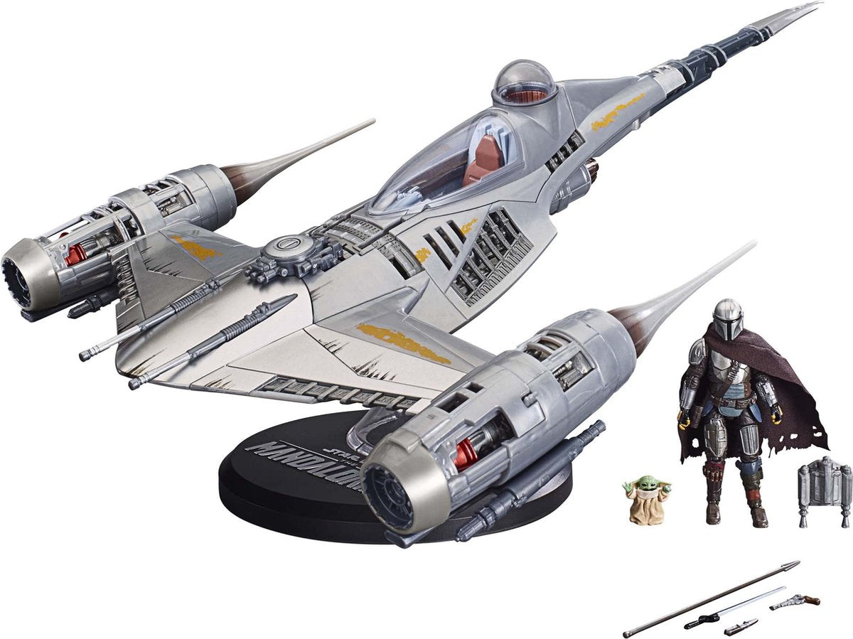 Hasbro le Mandalorien n-1 starfighter la figurine Mandalorian Star Wars argent