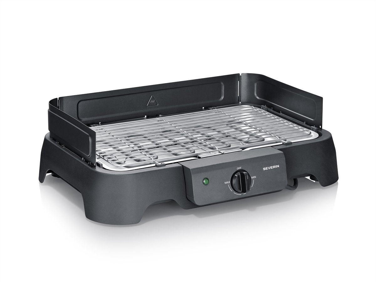 Barbecue de table électrique Severin PG 8593 - 2000 W - grille en acier inoxydable - régulateur de température 35-200°C
