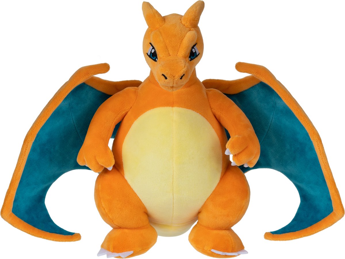 Jazwares peluche pokémon dracaufeu en peluche, 30cm