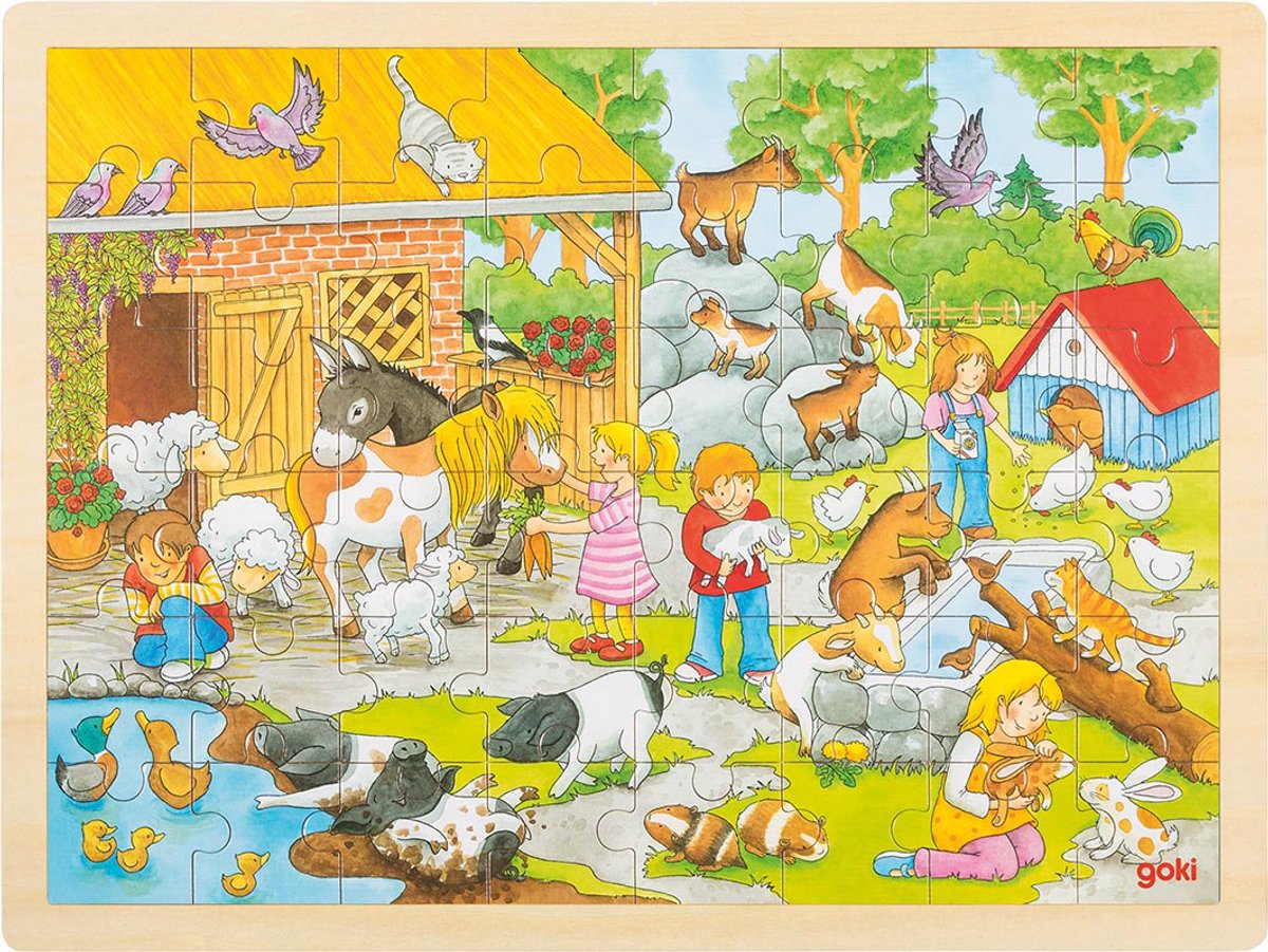 Puzzle Goki, zoo pour enfants. 48 pièces. 3+