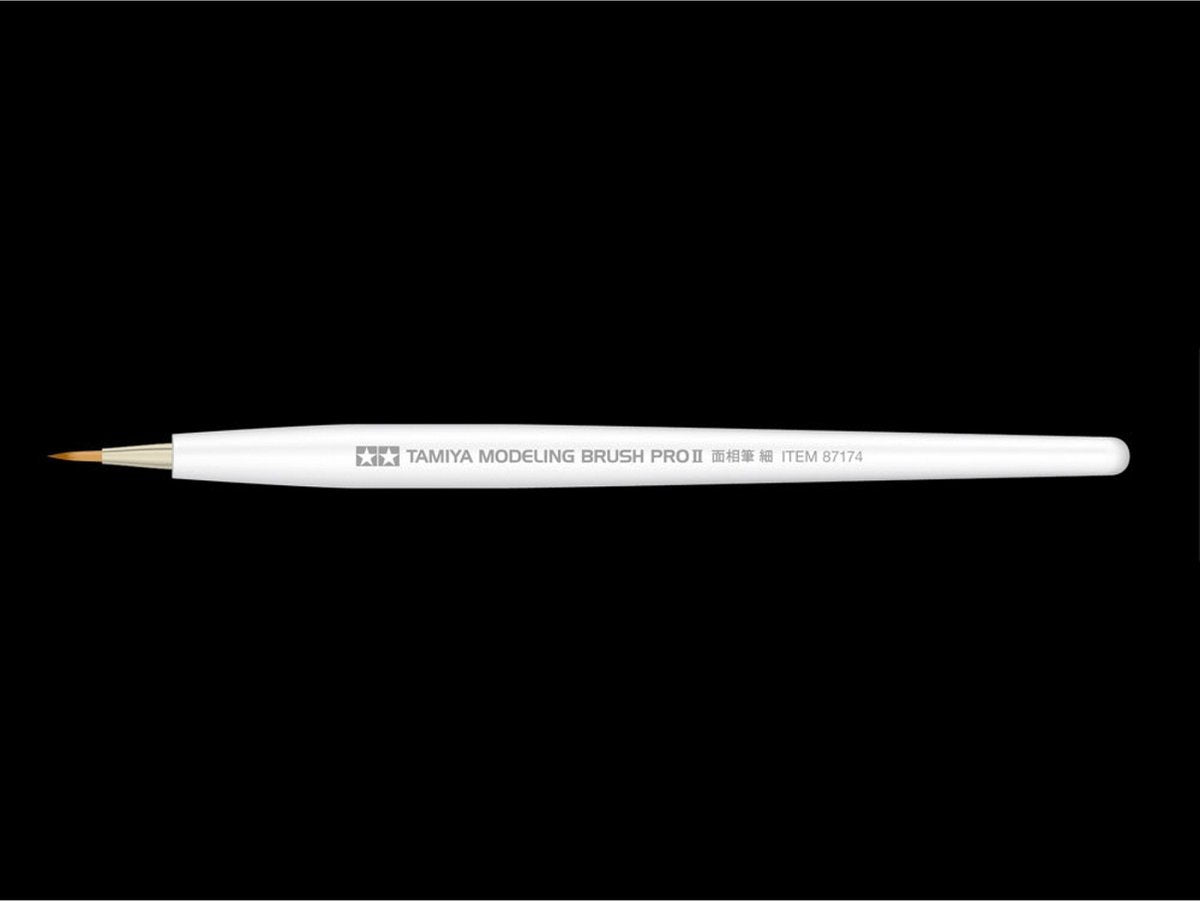 Tamiya hobby brush - 87174 kolinsky brush pro ii - pointu - fin 1 pinceau