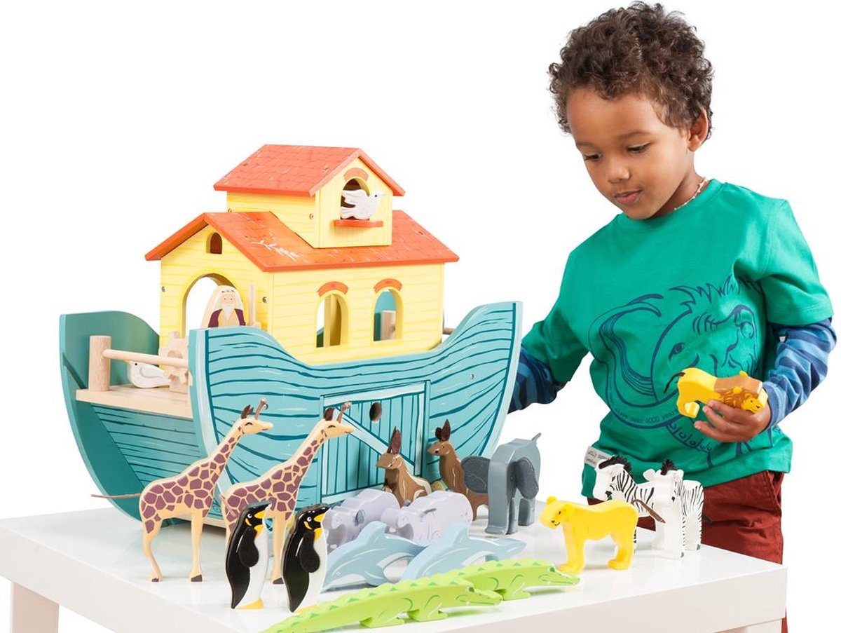 Letoyvan le toy van - la grande arche - coffret de jeu en bois