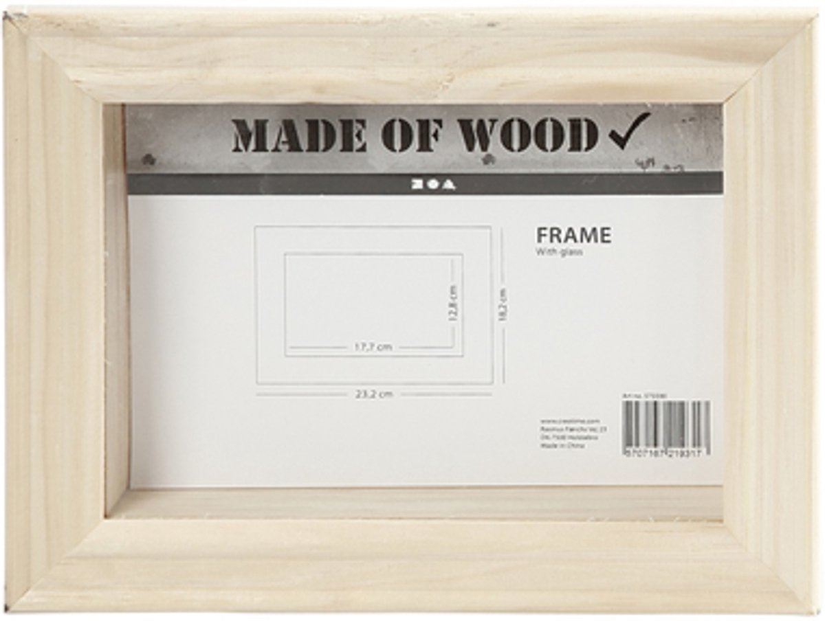 Entreprise créative https: www.ccobby.nl 3d-frame-with-glass-d-2-5-cm-dimensions-18-2x23-2-cm-1-piece