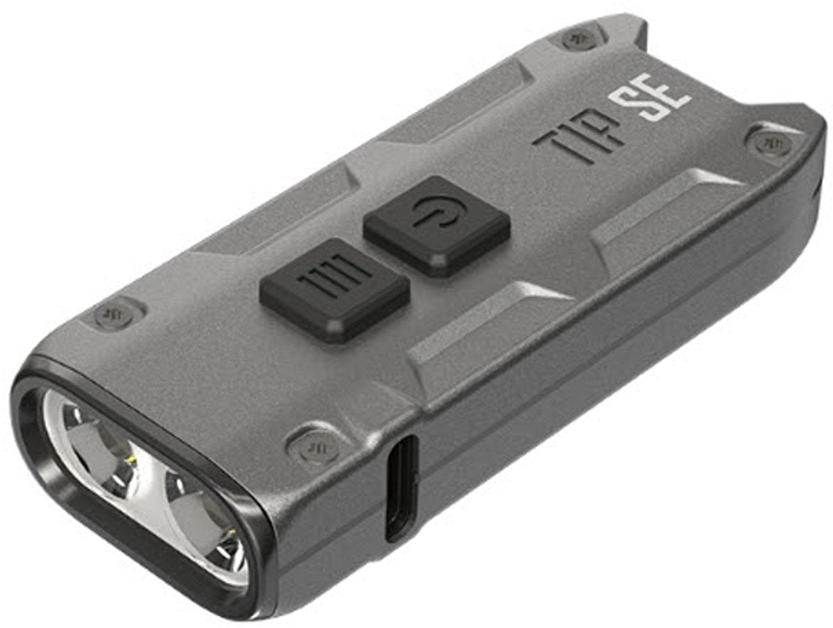 Lampe porte-clés rechargeable Nitecore tip se - noir métallisé