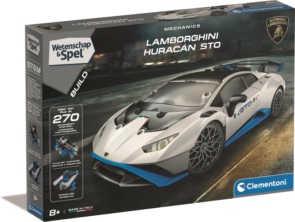 Clementoni Science et Spel - Mécanique Lamborghini Huracan Sto Bouwset, 270dlg.
