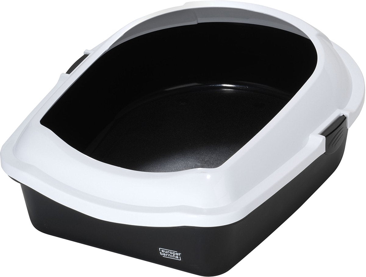 Bac à litière ouvert Ebi space - blanc anthracite - 43 x 56 x 14 cm