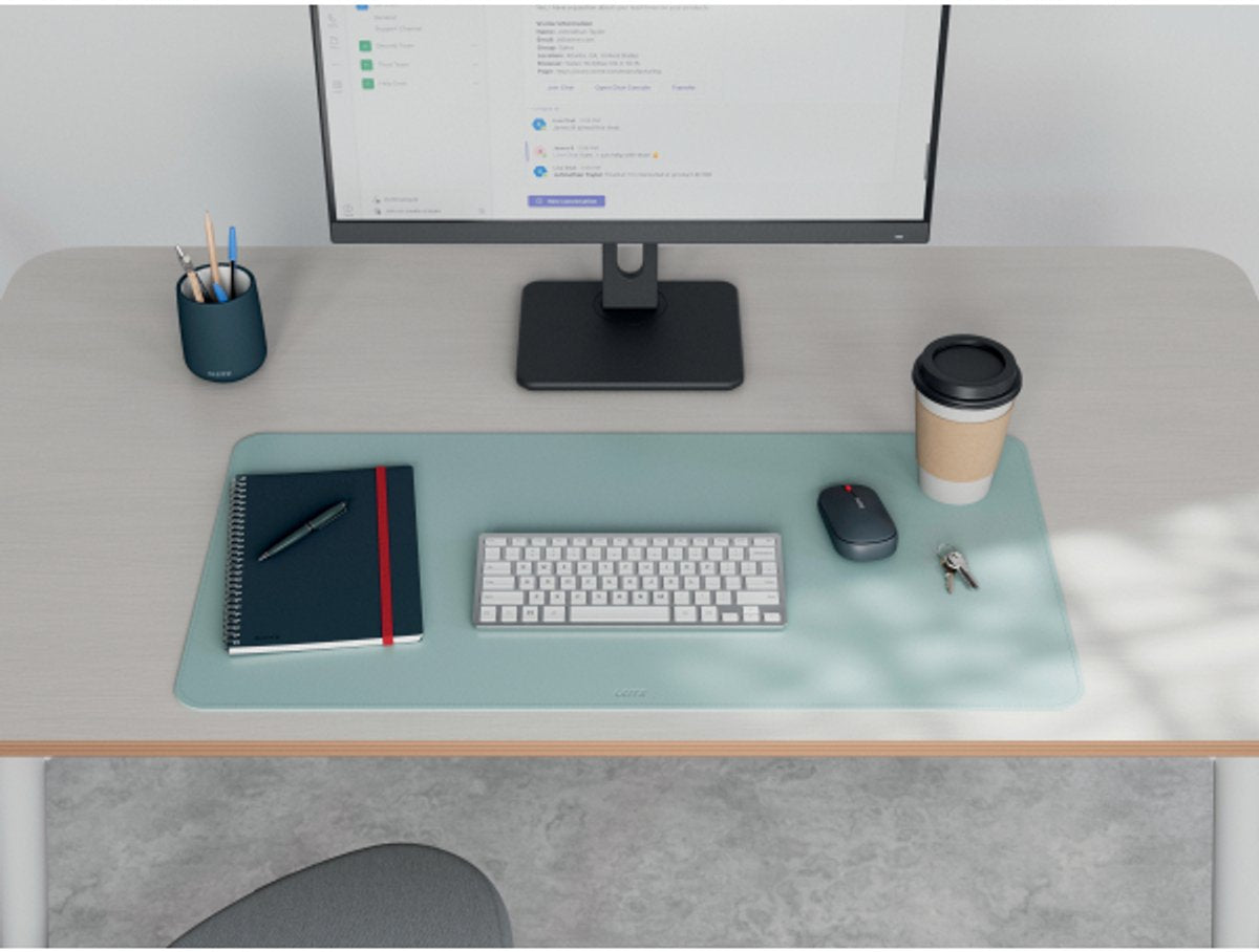 Leitz grand sous-main 80×40 cm – antidérapant – sous-main – imperméable – pour clavier souris – menthe