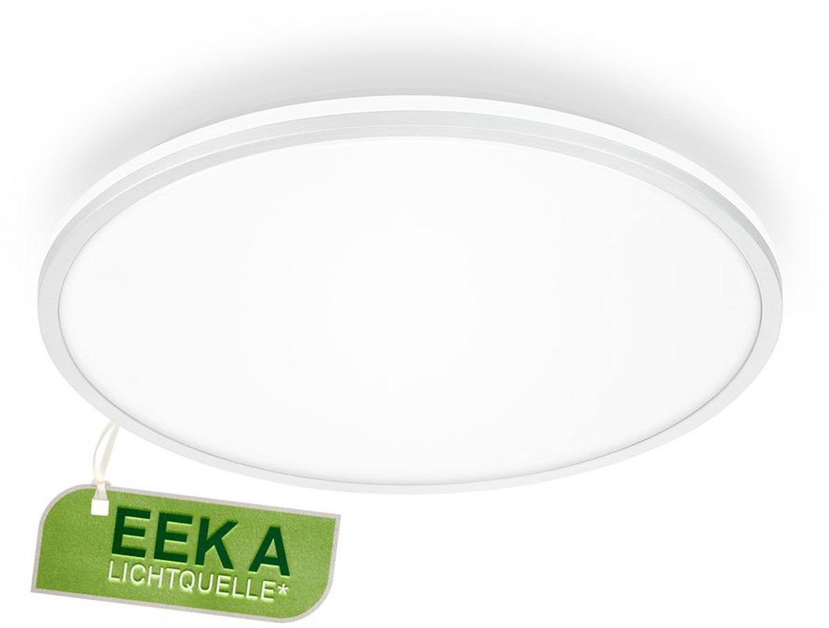 Briloner pulap a – plafonnier LED – plafonnier avec source de lumière eek a* – lumière indirecte – lumière blanc neutre – ø 33cm - blanc