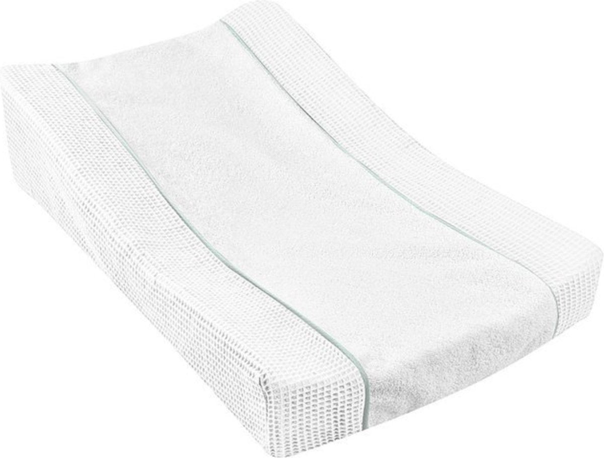 Béaba sofalange® - housse pour matelas à langer - 100% coton biologique - doux absorbant - blanc