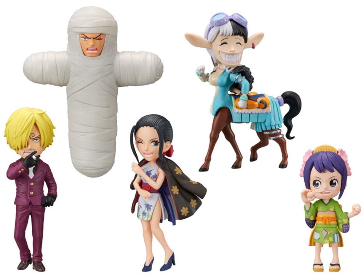 Banpresto one piece wcf mini figurines 7 cm wanokuni onigashima 5 présentoir (12)