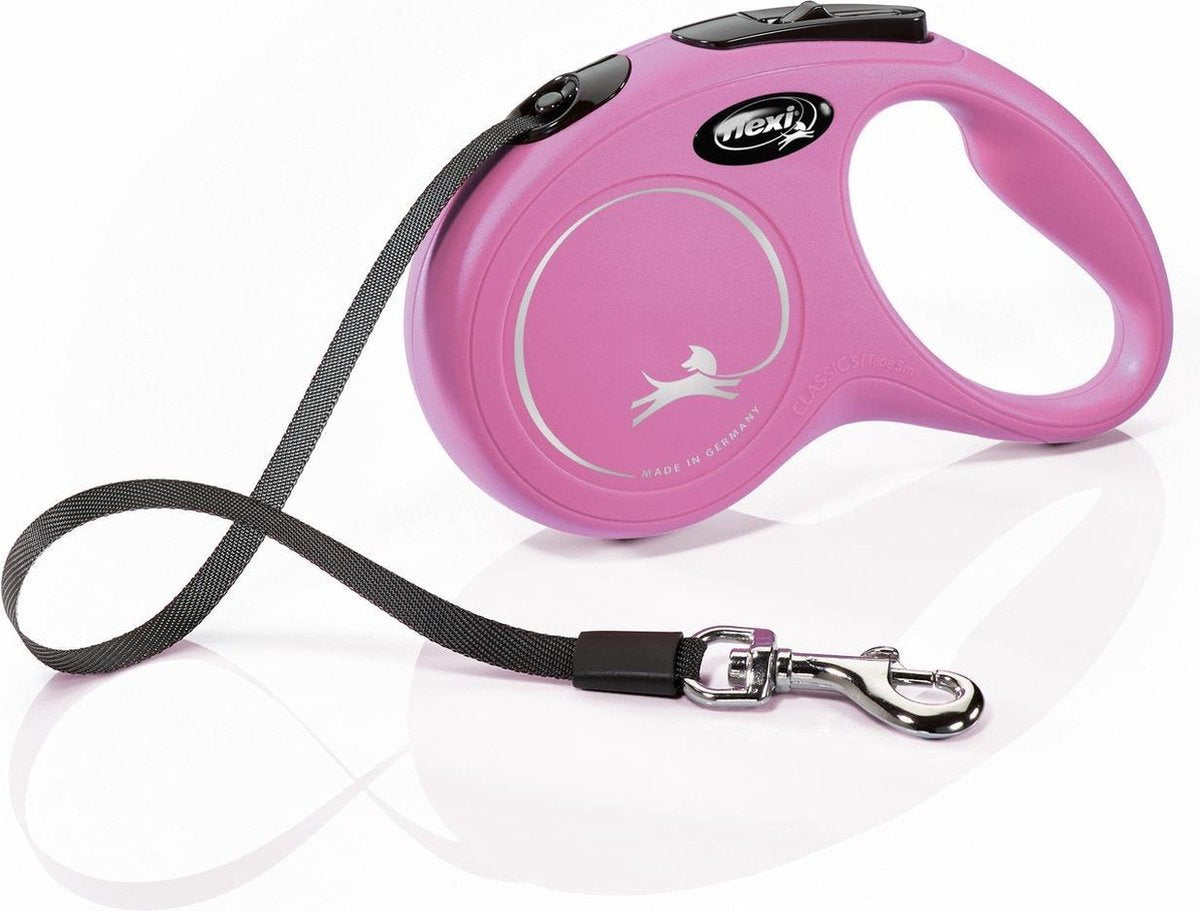 Ruban classique ligne rétractable Flexi rose