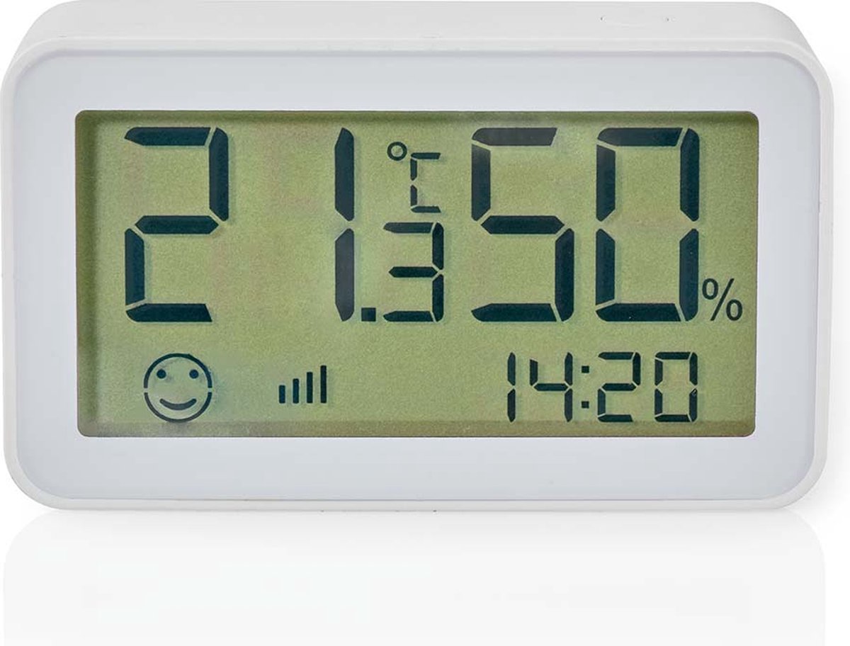 Capteur climatique Nedis smartlife - zigbee 3.0 - alimenté par batterie - Android iOS - blanc