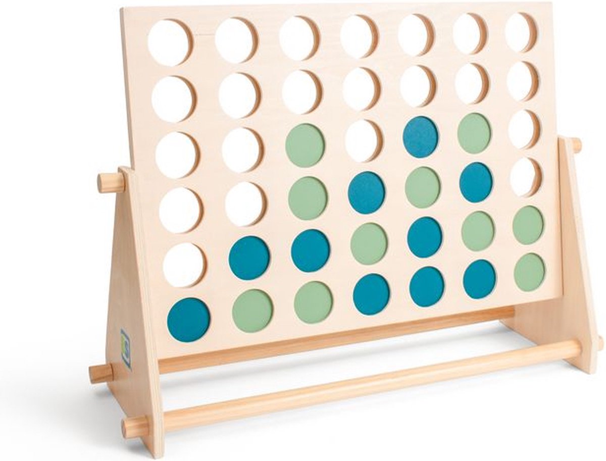 Bs jouets méga jeu de match quatre en bois, 43 pièces