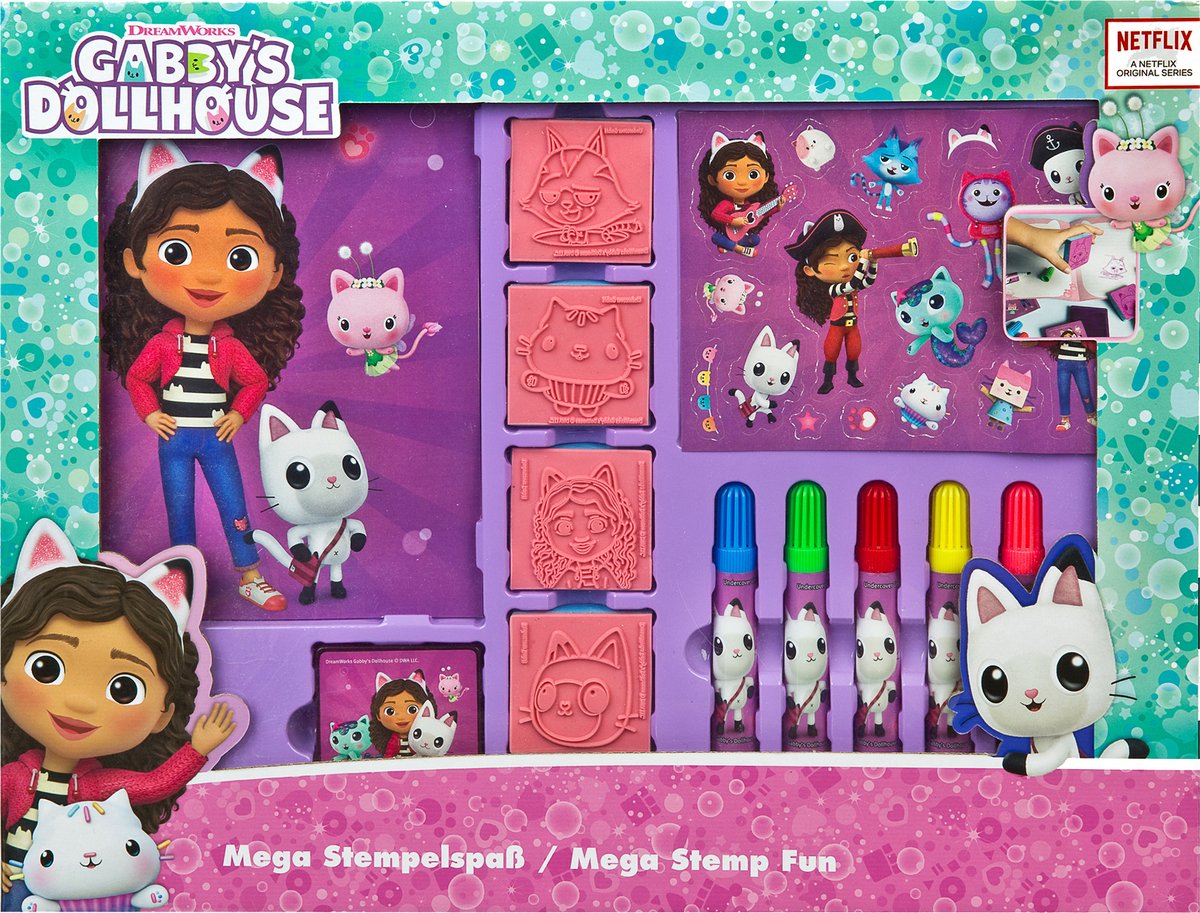 Ensemble de méga tampons Gabby's Dollhouse
