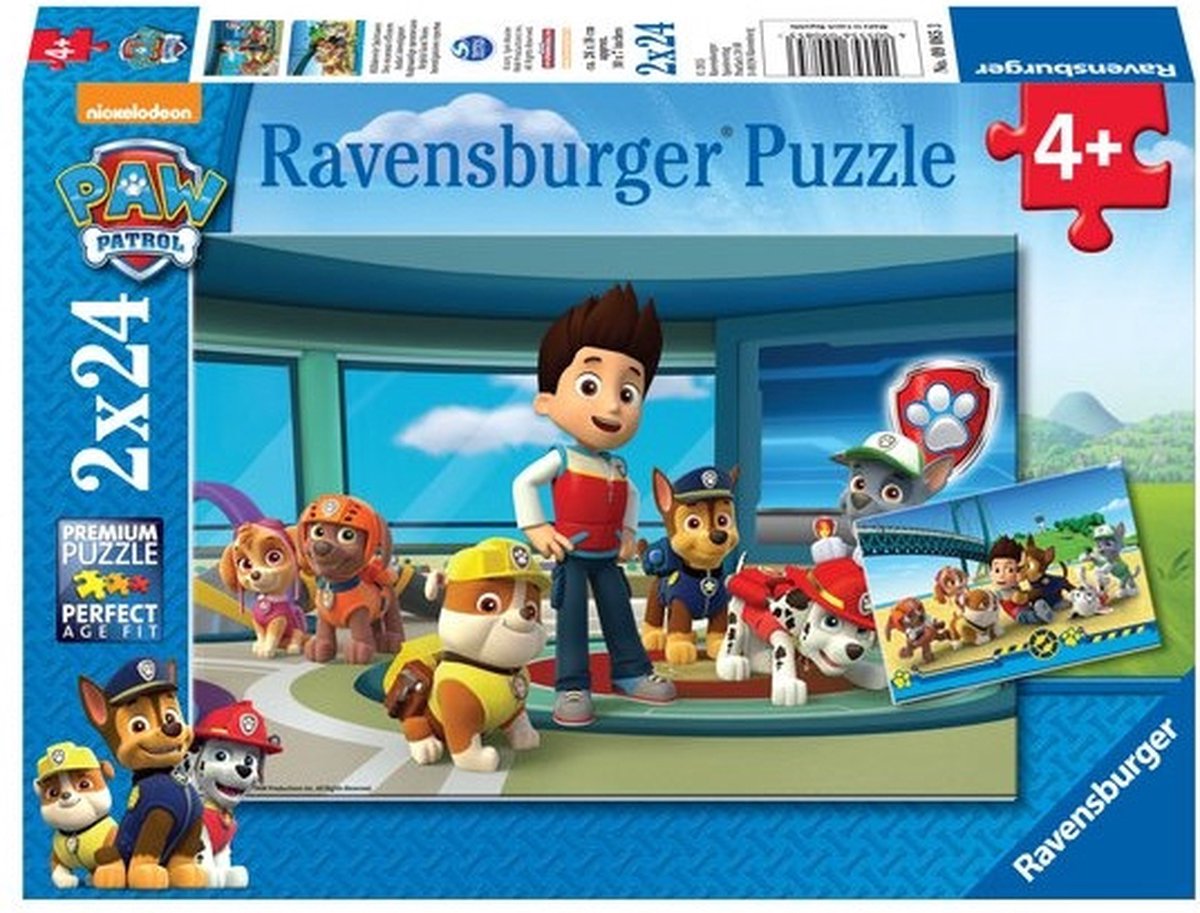 Ravensburger Paw Patrol Puzzle - Suivi utile, 2x24st.
