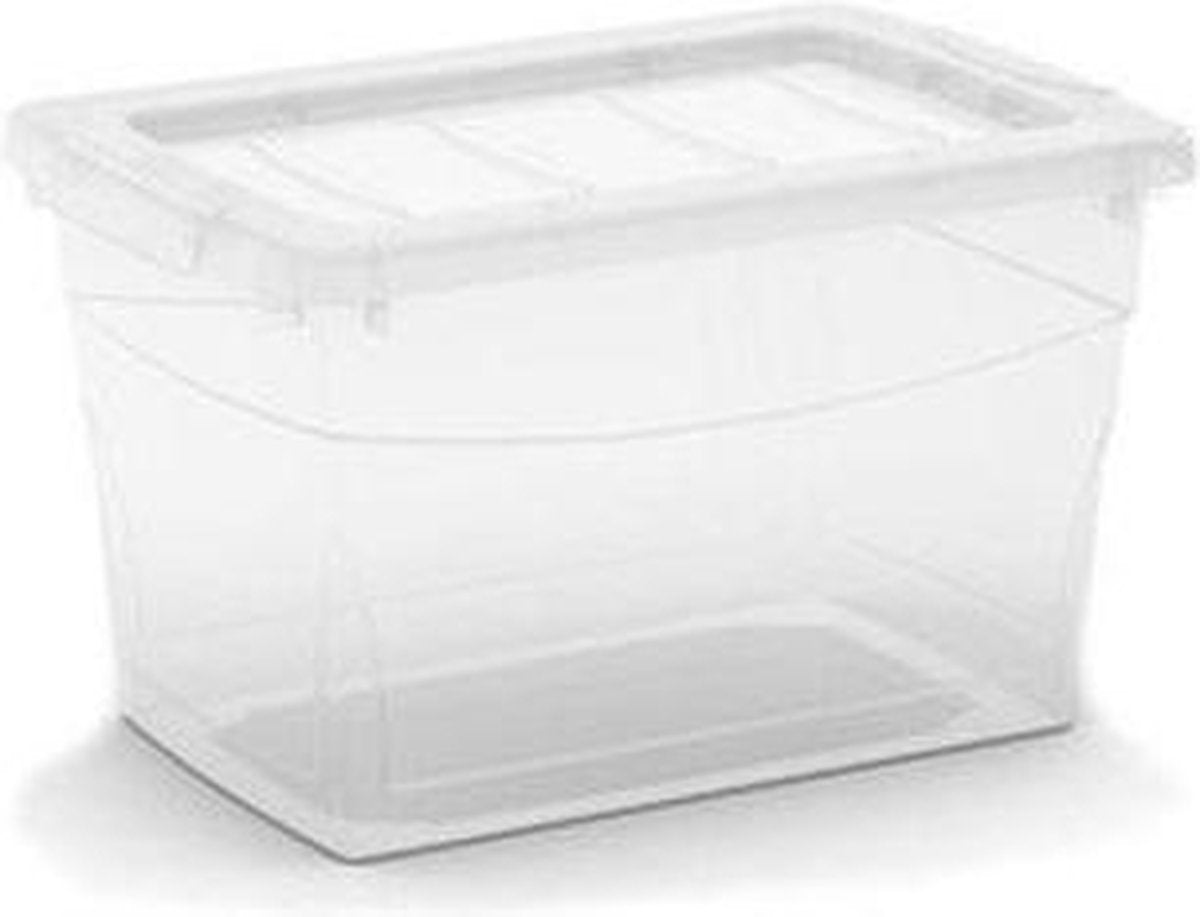 Kis omnibox - boîte de rangement avec couvercle - 16 l - 38,5x25,5x23,5cm - transparent