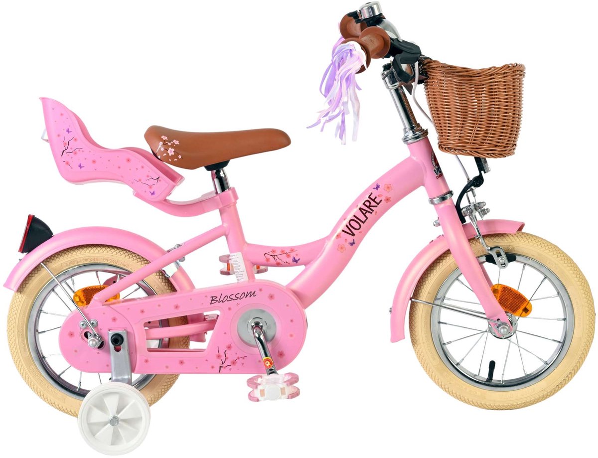Volare Blossom Children's Bicycle - Girls - 12 pouces - rose