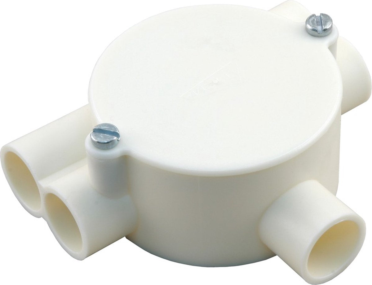 Attema boîte de jonction top-t boîte à tirer 2x droite, 2x gauche diamètre 5 8 pouces crème 01.475.97