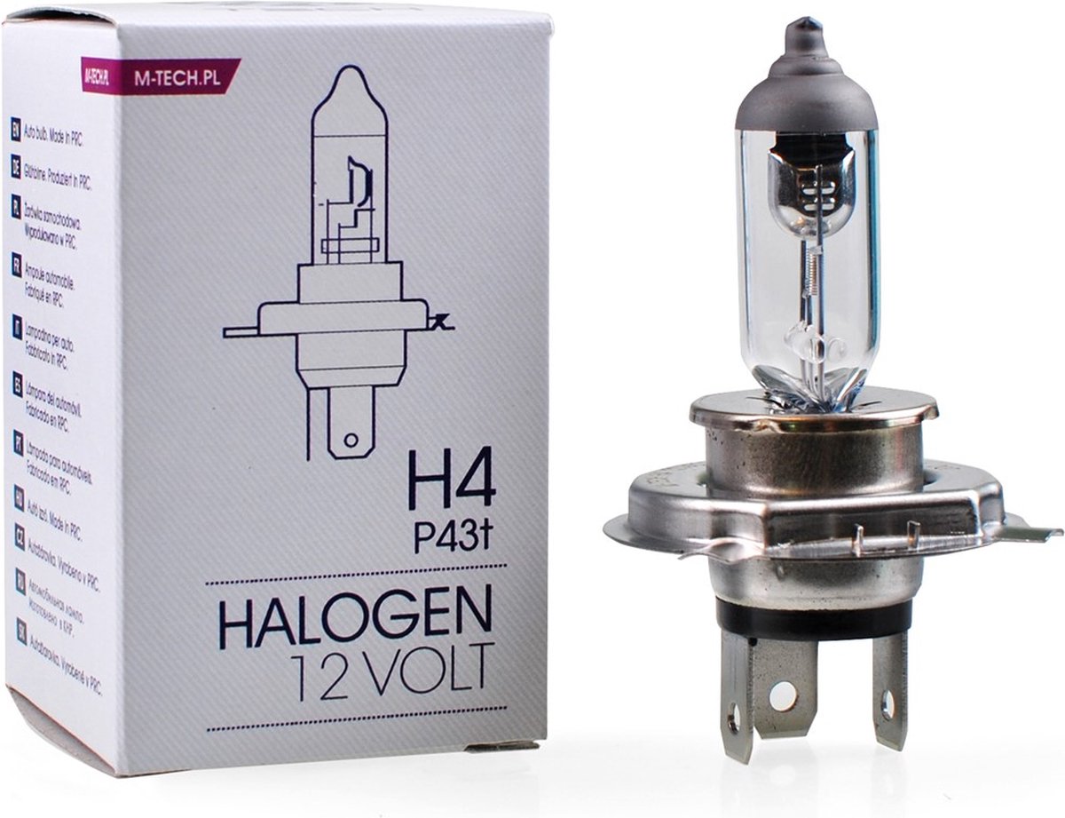M-tech - h4 12v 55w - basic - clair - par pièce