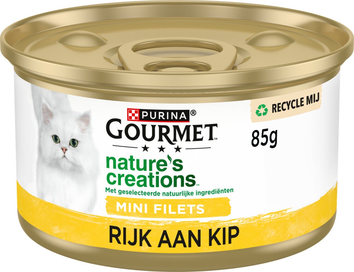 Créations Gourmet nature - 24 x 85 g - poulet - nourriture humide pour chat