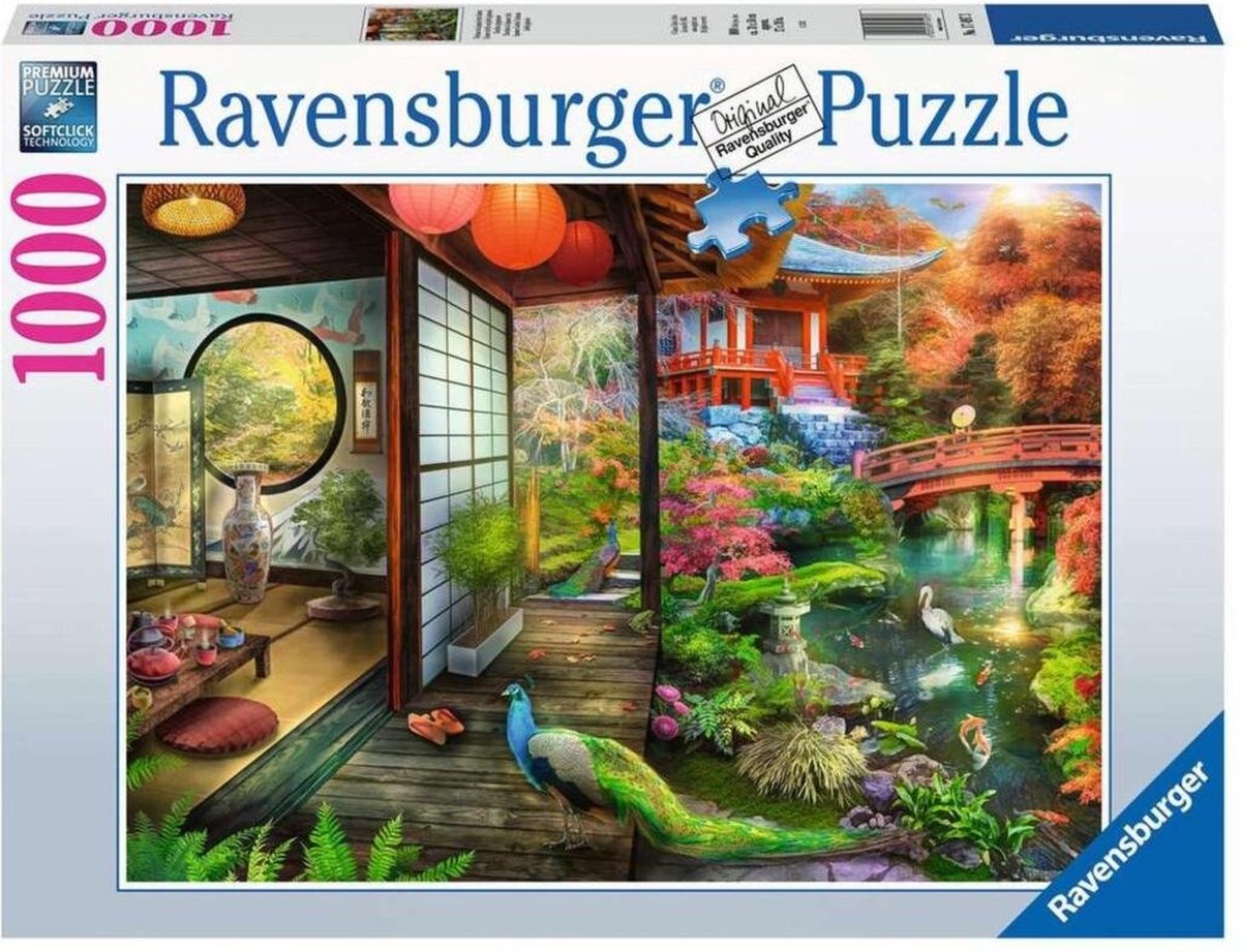 Ravensburger puzzle Maison de thé dans un jardin japonais 1000 pièces
